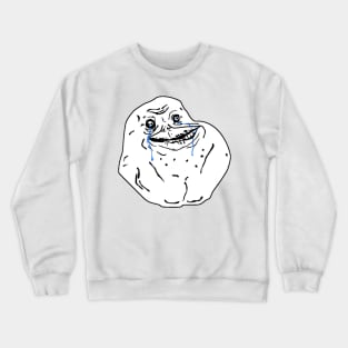 Forever Alone Face Crewneck Sweatshirt